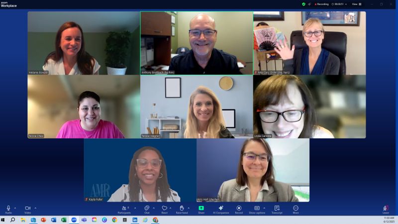 Communications and Marketing Task Force team meeting online